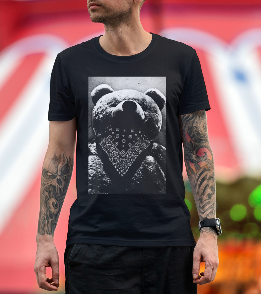 Bear Bandana Dark Aesthetic T-Shirt