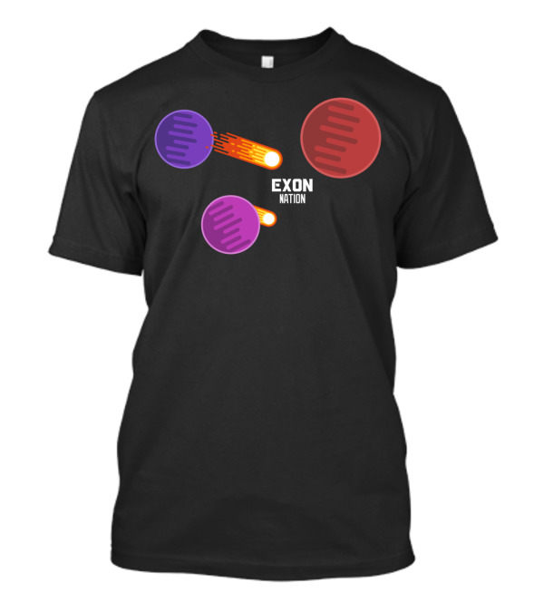 EXON NATION Space Edition Planets And Meteors T-Shirt