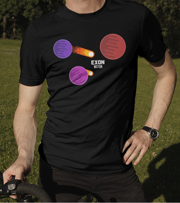 EXON NATION Space Edition Planets And Meteors T-Shirt