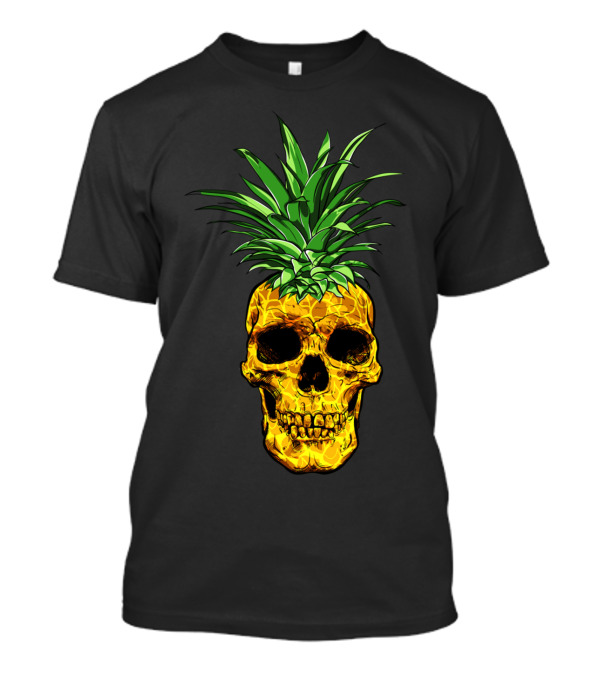 Fresh Pineapple Skull Art T-Shirt