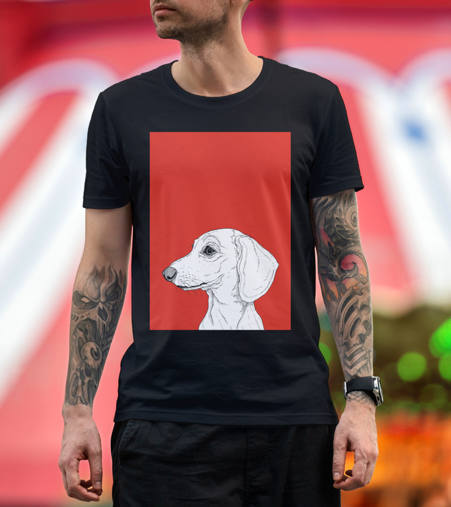 Dachshund Dog Sketch T-Shirt