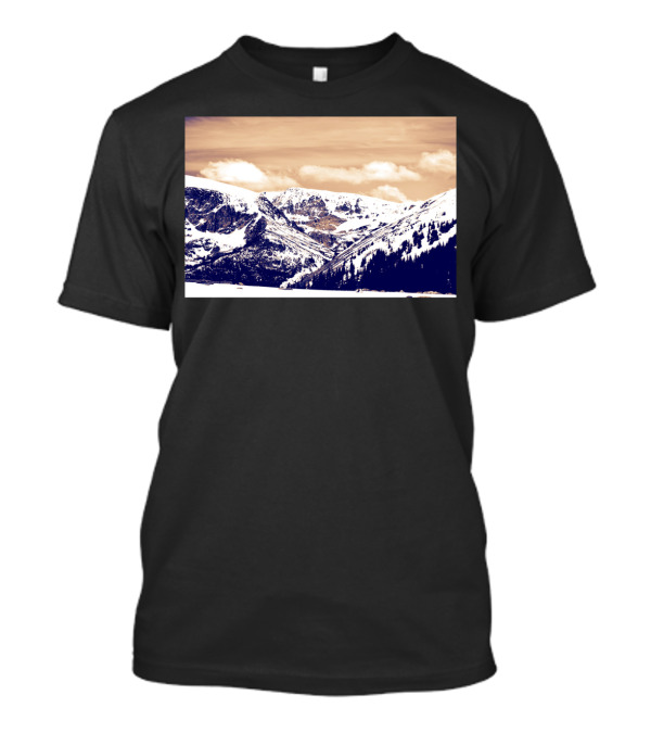 Snowy Mountains In Colorado Winter Landscape T-Shirt
