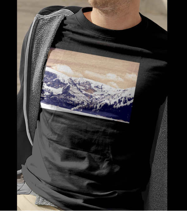 Snowy Mountains In Colorado Winter Landscape T-Shirt