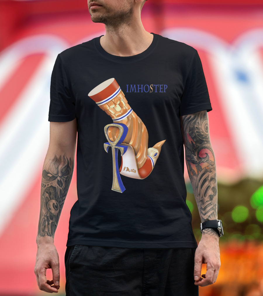Imhotep Egyptian Architect Ankh T-Shirt