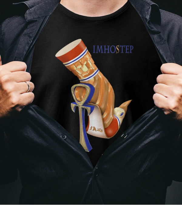 Imhotep Egyptian Architect Ankh T-Shirt