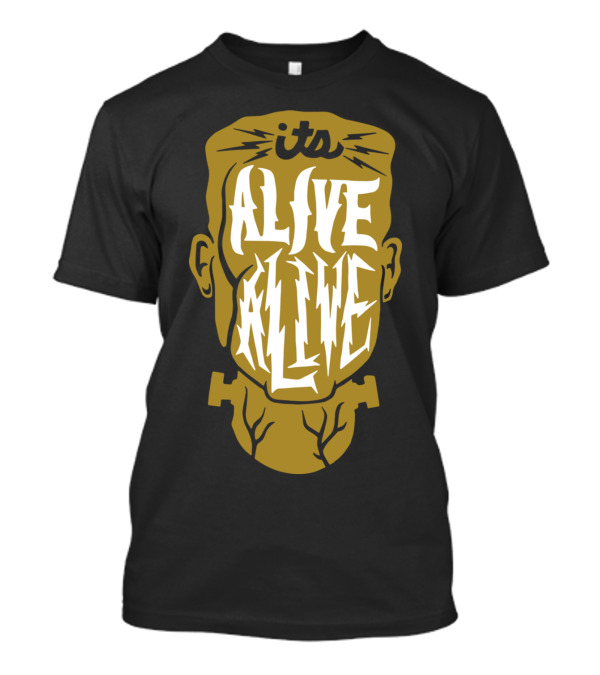 Its Alive Alive Frankenstein Monster Head T-Shirt