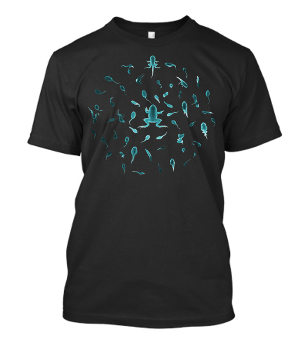 Frog Metamorphosis At Every Stage In Glowing Backlight T-Shirt