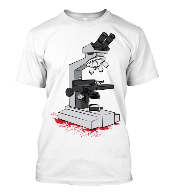 Optical Microscope On Splattered Background T-Shirt