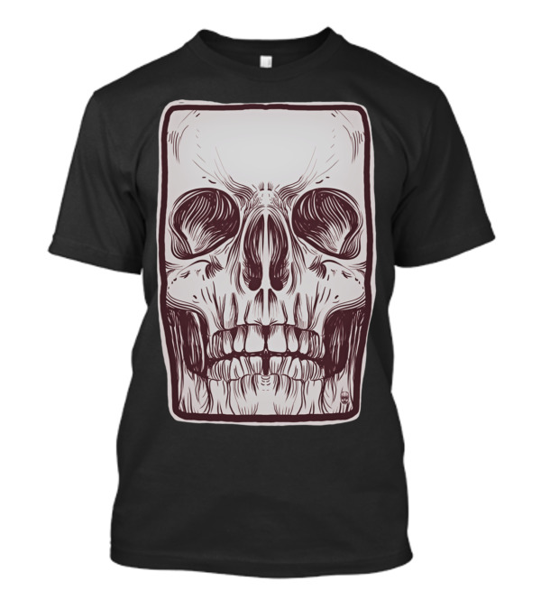 Rectangular Front Skull T-Shirt