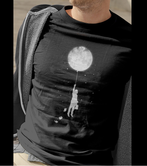 Goodnight And Goodbye Moon Balloon Journey T-Shirt