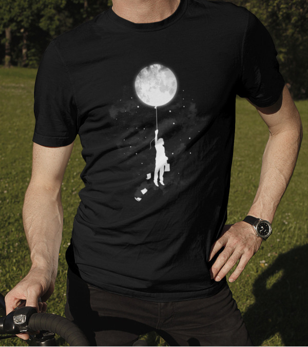 Goodnight And Goodbye Moon Balloon Journey T-Shirt