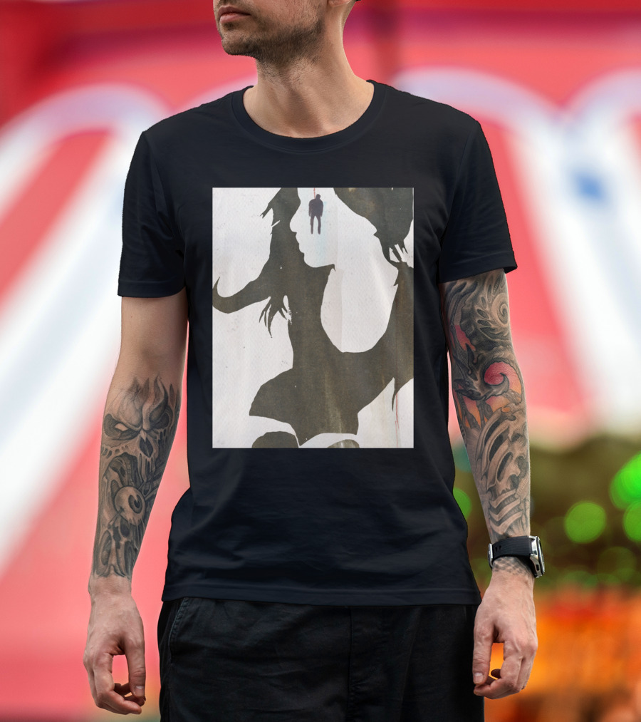 In Her Sights Shadow Silhouette with Figure T-Shirt