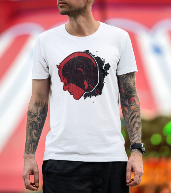 Premium T-Shirt: Daredevil Dark Red Profile DD T-Shirt Daredevil Dark Red Profile DD T-Shirt