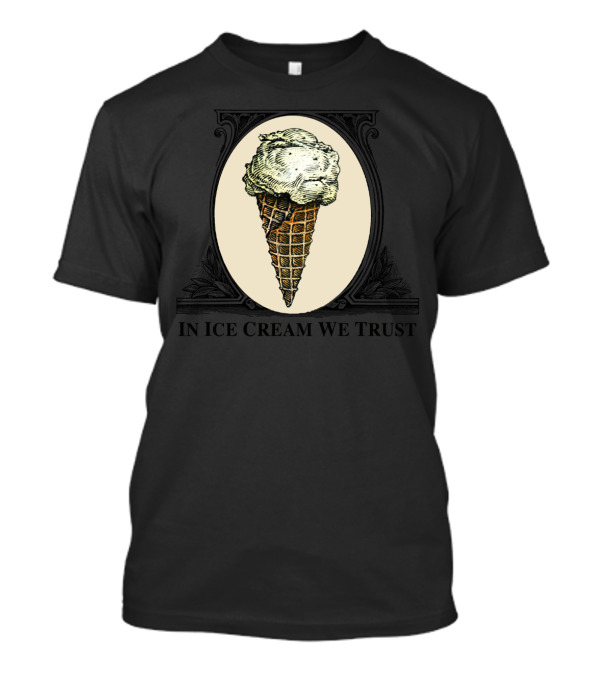 In Ice Cream We Trust Vintage Cone Emblem T-Shirt
