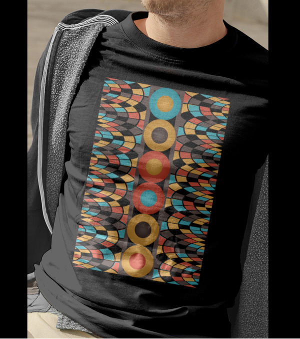Colorful Geometric Circles T-Shirt