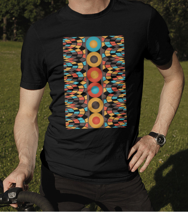 Colorful Geometric Circles T-Shirt