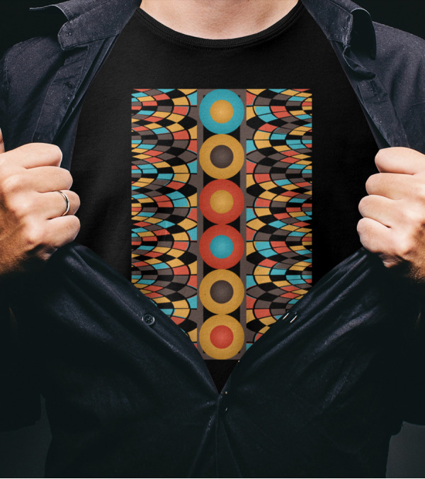 Colorful Geometric Circles T-Shirt