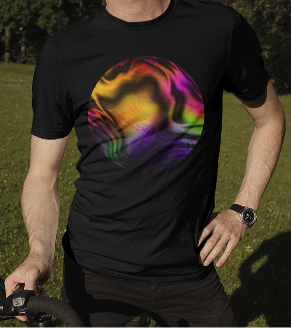 COLORFUL Psychedelic Vortex Sphere T-Shirt