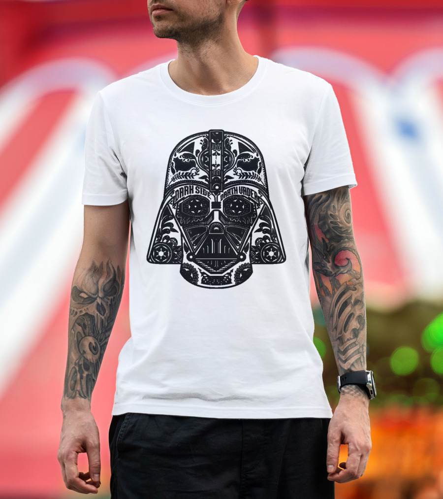 Dark Side Darth Vader Henna Helmet T-Shirt