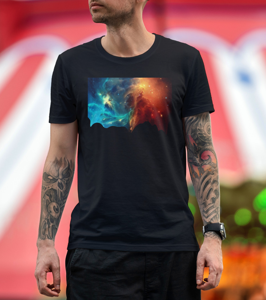 Creating the Universe with Cosmic Colors: Baby Elephant Painting the Galaxy T-Shirt