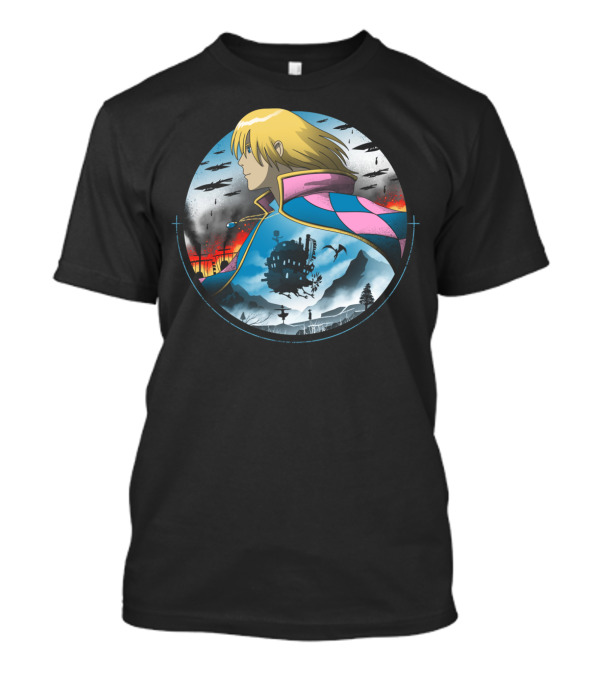 Howl's Moving Castle In The Midst Of War Sky Journey T-Shirt