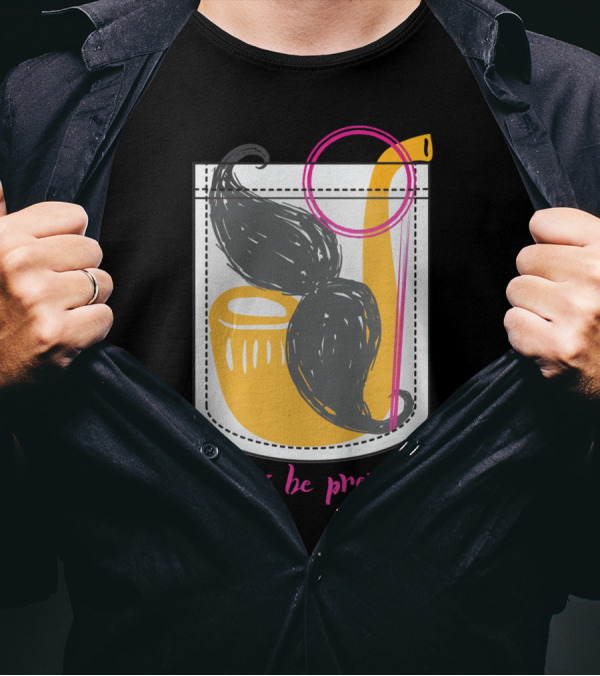 Always Be Prepared With Pipe Mustache Comb Pocket T-Shirt