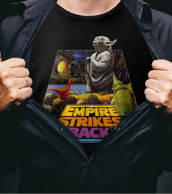 The Empire Strikes Back Master Of Dagobah Yoda Scene T-Shirt