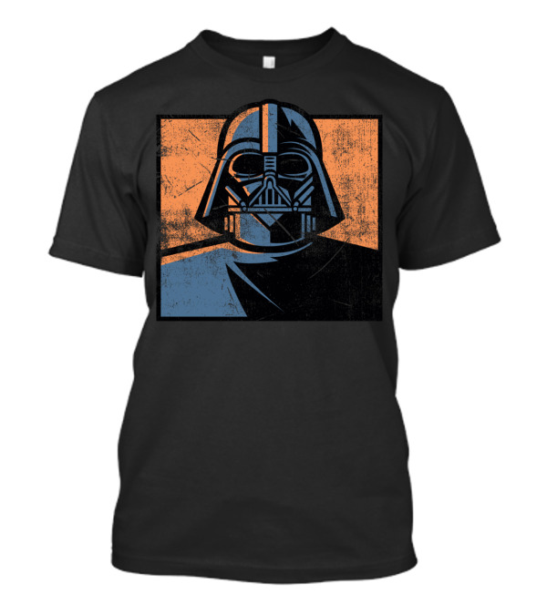 Comic Style Darth Vader Portrait Pop T-Shirt