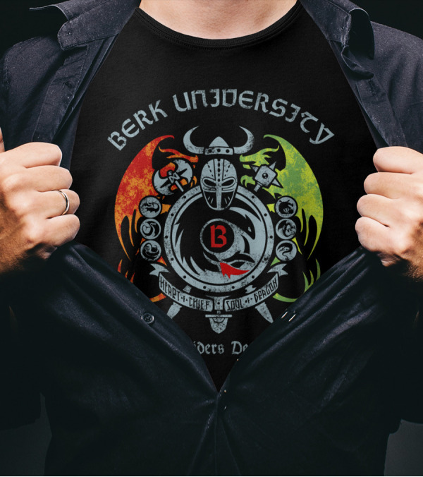 Berk University Dragon Riders Department Hiccup Chief Soul Of Dragon T-Shirt