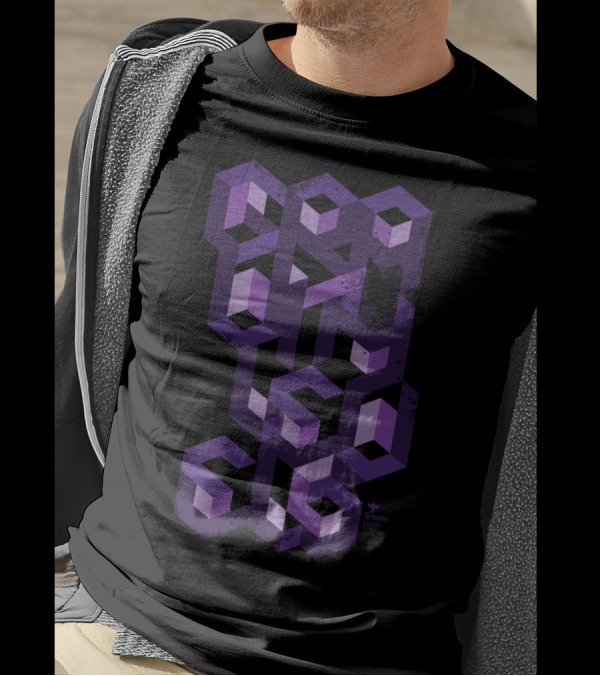 Gravity Levels Optical Geometry Maze T-Shirt