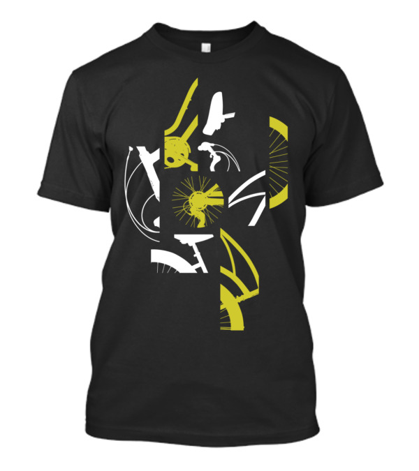 Part Of The Process Abstract Bicycle Components T-Shirt
