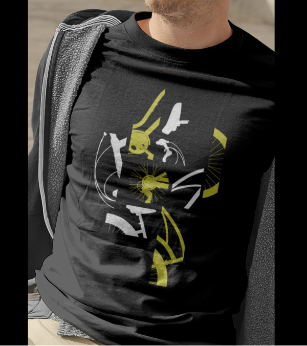 Part Of The Process Abstract Bicycle Components T-Shirt