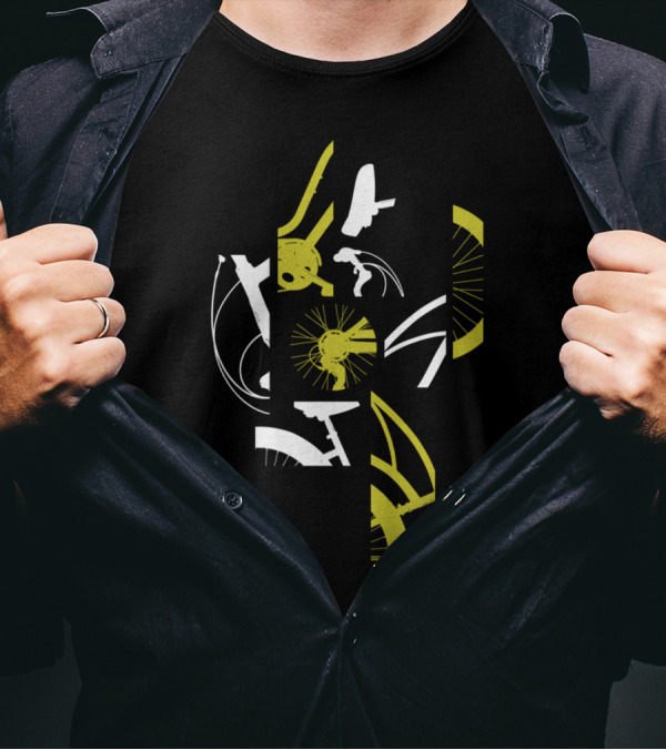 Part Of The Process Abstract Bicycle Components T-Shirt