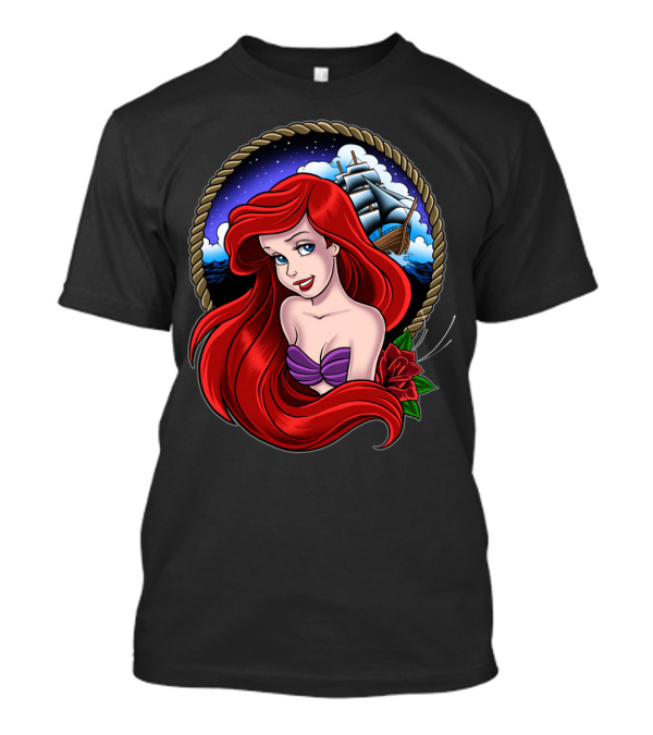 Part Of Your World Ariel Little Mermaid Ocean Ship T-Shirt