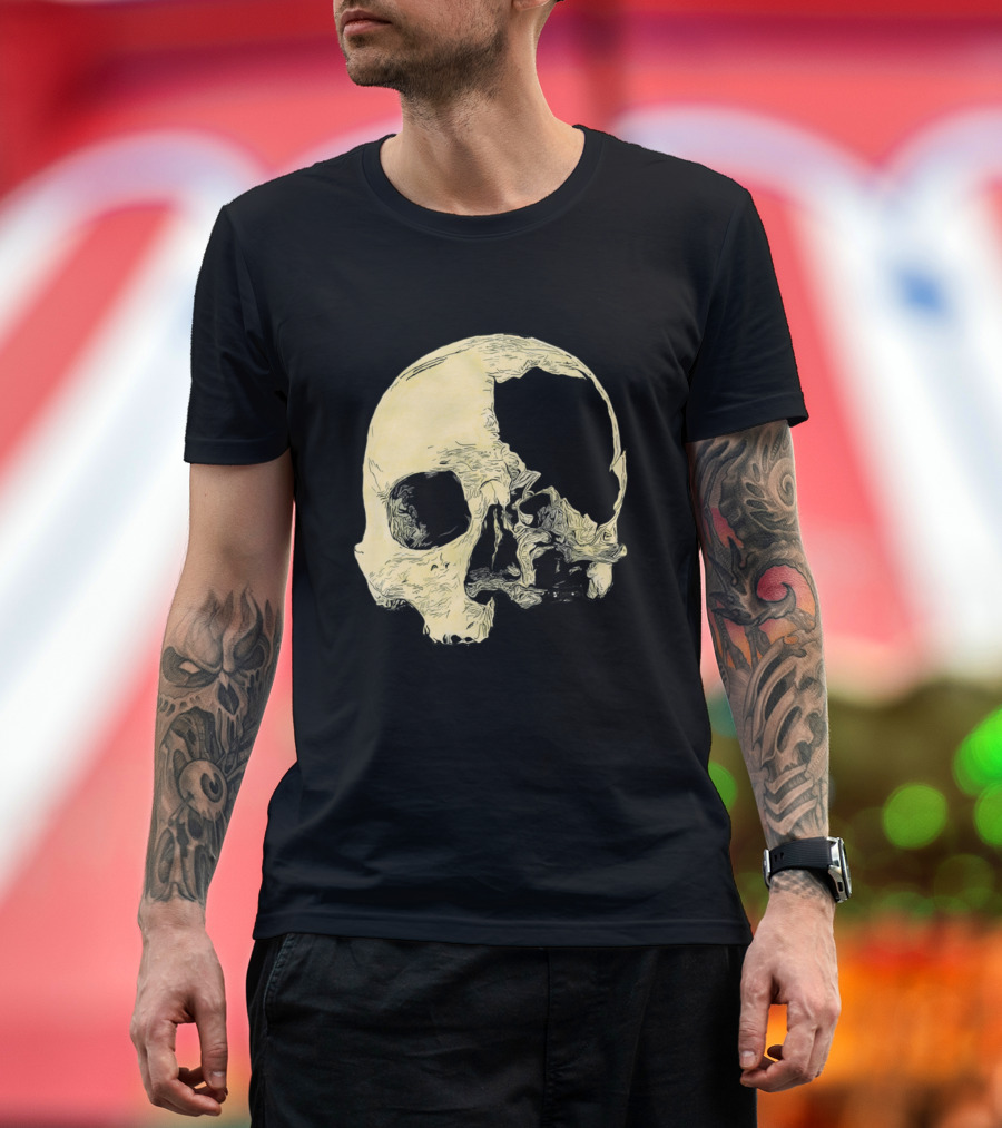 In Thee Dark We Live Skull T-Shirt