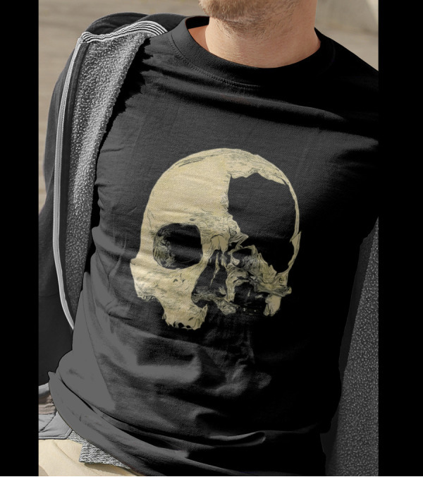 In Thee Dark We Live Skull T-Shirt