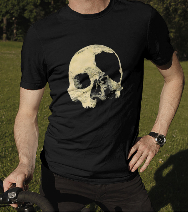 In Thee Dark We Live Skull T-Shirt