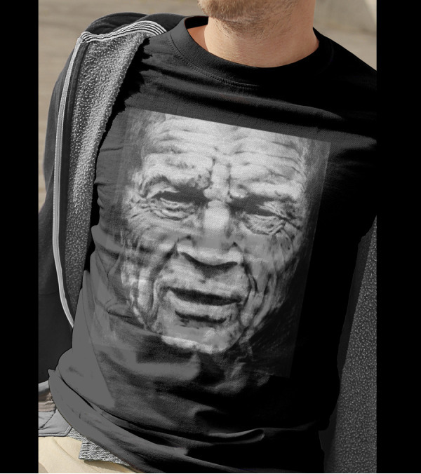 Squinting Man By Theb Face Drawing T-Shirt