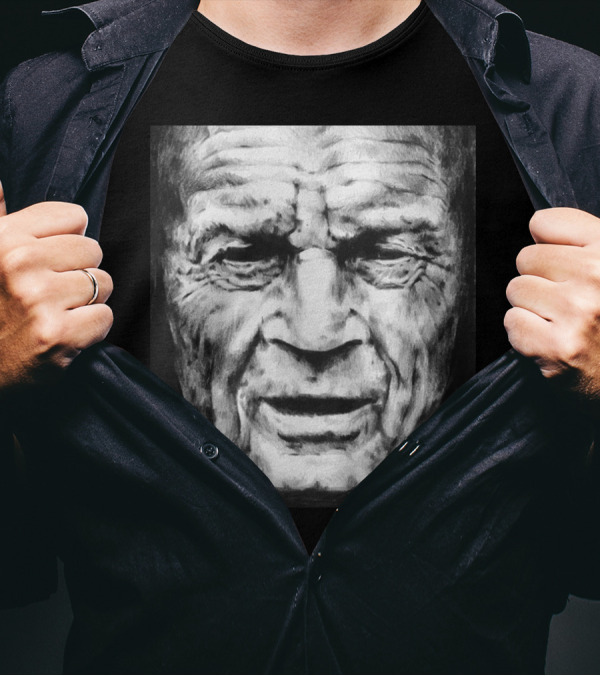Squinting Man By Theb Face Drawing T-Shirt