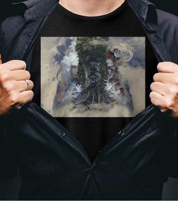 In You I See Me Duality Of Light And Dark Faces T-Shirt