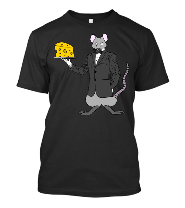 Fancy Mouse Tuxedo Cheese Serve T-Shirt