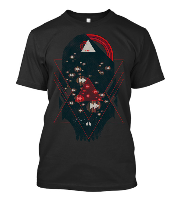 Fast Forward Geometric Cosmic REC Triangles T-Shirt