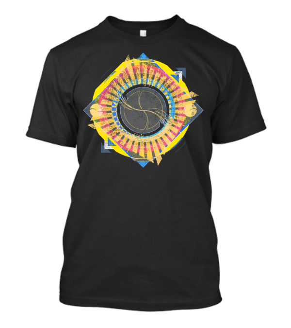 An Ode To Poe Geometric Basketball Mandala T-Shirt