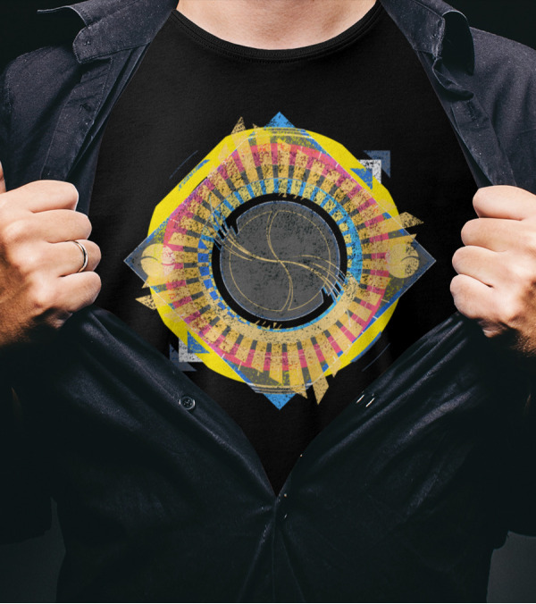 An Ode To Poe Geometric Basketball Mandala T-Shirt