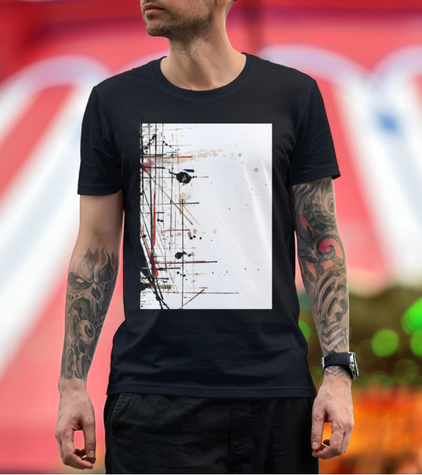 Premium T-Shirt: Construction No. 1 Abstract Linear Architecture T-Shirt Construction No. 1 Abstract Linear Architecture T-Shirt