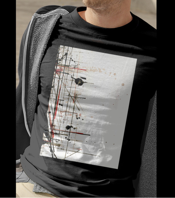 Construction No. 1 Abstract Linear Architecture T-Shirt