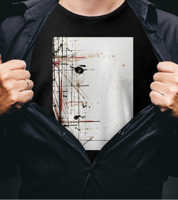Construction No. 1 Abstract Linear Architecture T-Shirt