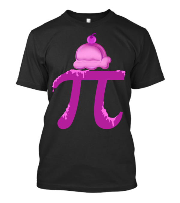 Pi Symbol Ice Cream Dessert Combination T-Shirt