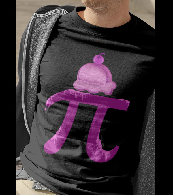 Pi Symbol Ice Cream Dessert Combination T-Shirt