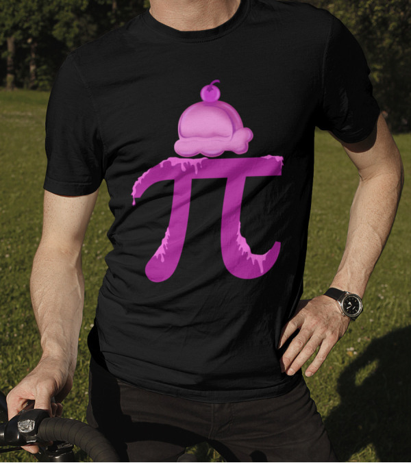 Pi Symbol Ice Cream Dessert Combination T-Shirt